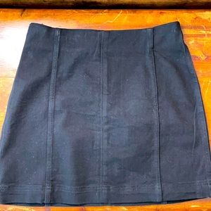 Black stretch denim skirt from Wild Fable